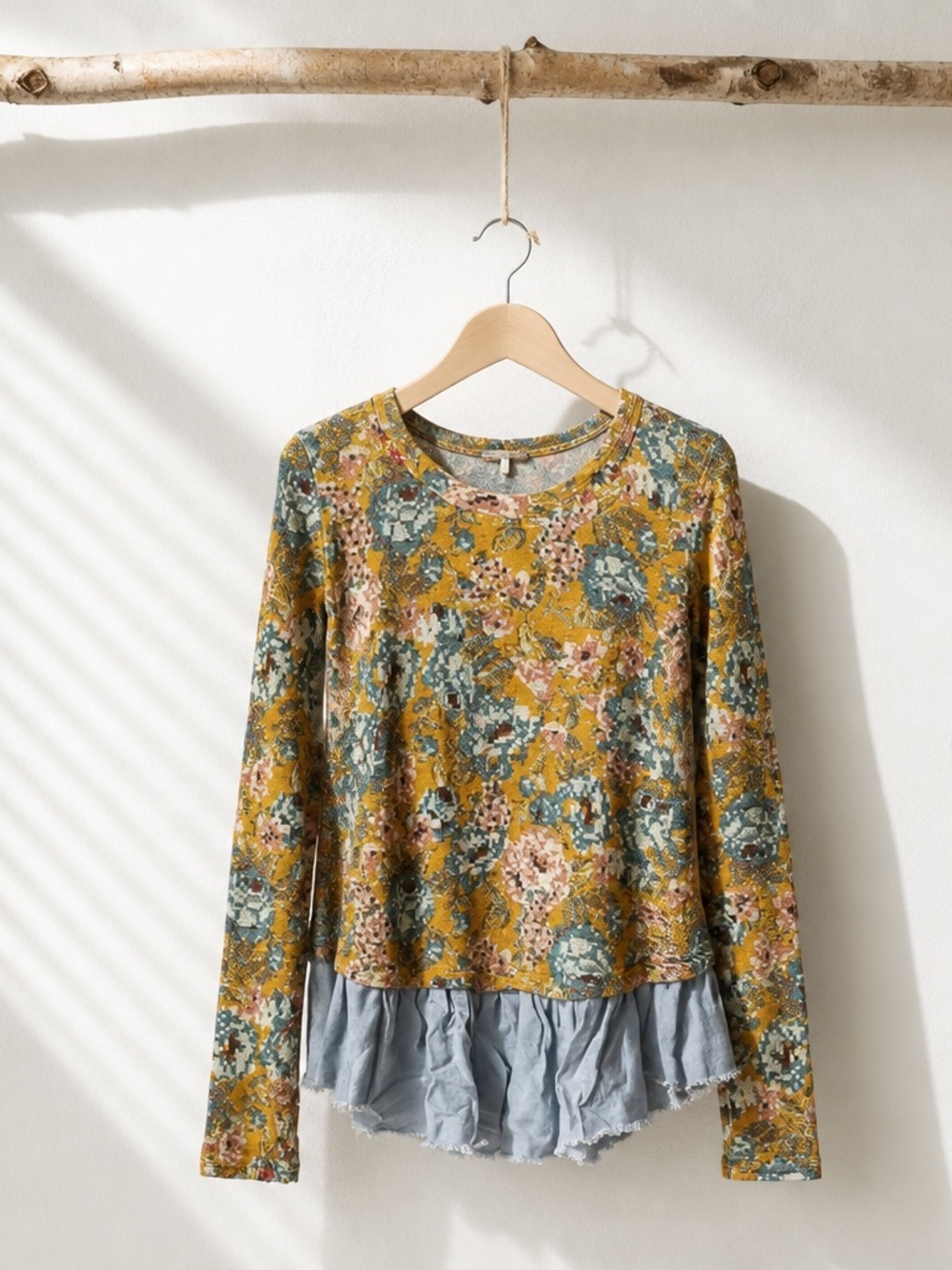 Anthropologie Lilka Goldenrod Blouse | Longsleeve Tee